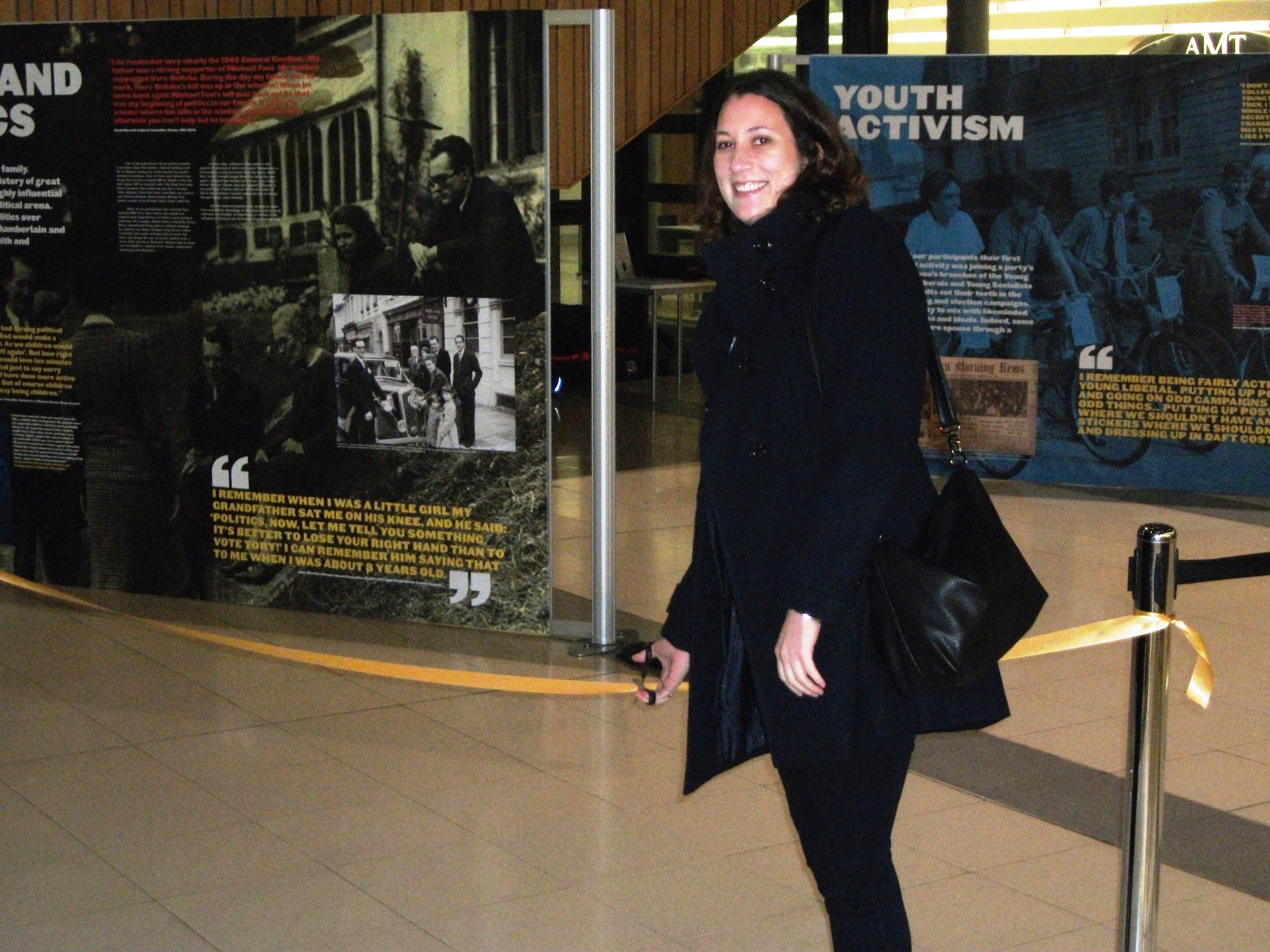 FTG volunteer Anna Somner officially opening the exhibition
