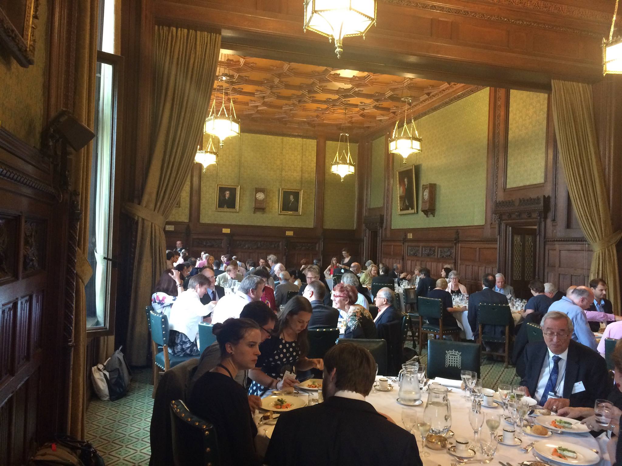 Conference dinner in the Members' Dining Room, Palace of Westminster