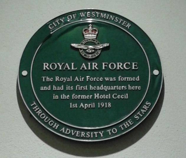 RAF plaque