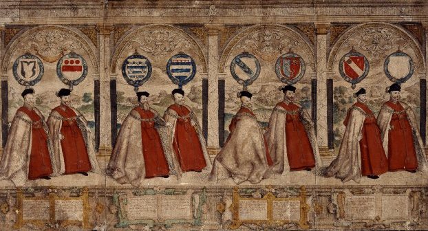 Procession_of_Knights_of_the_Garter_by_Marcus_Gheeraerts_I_1576