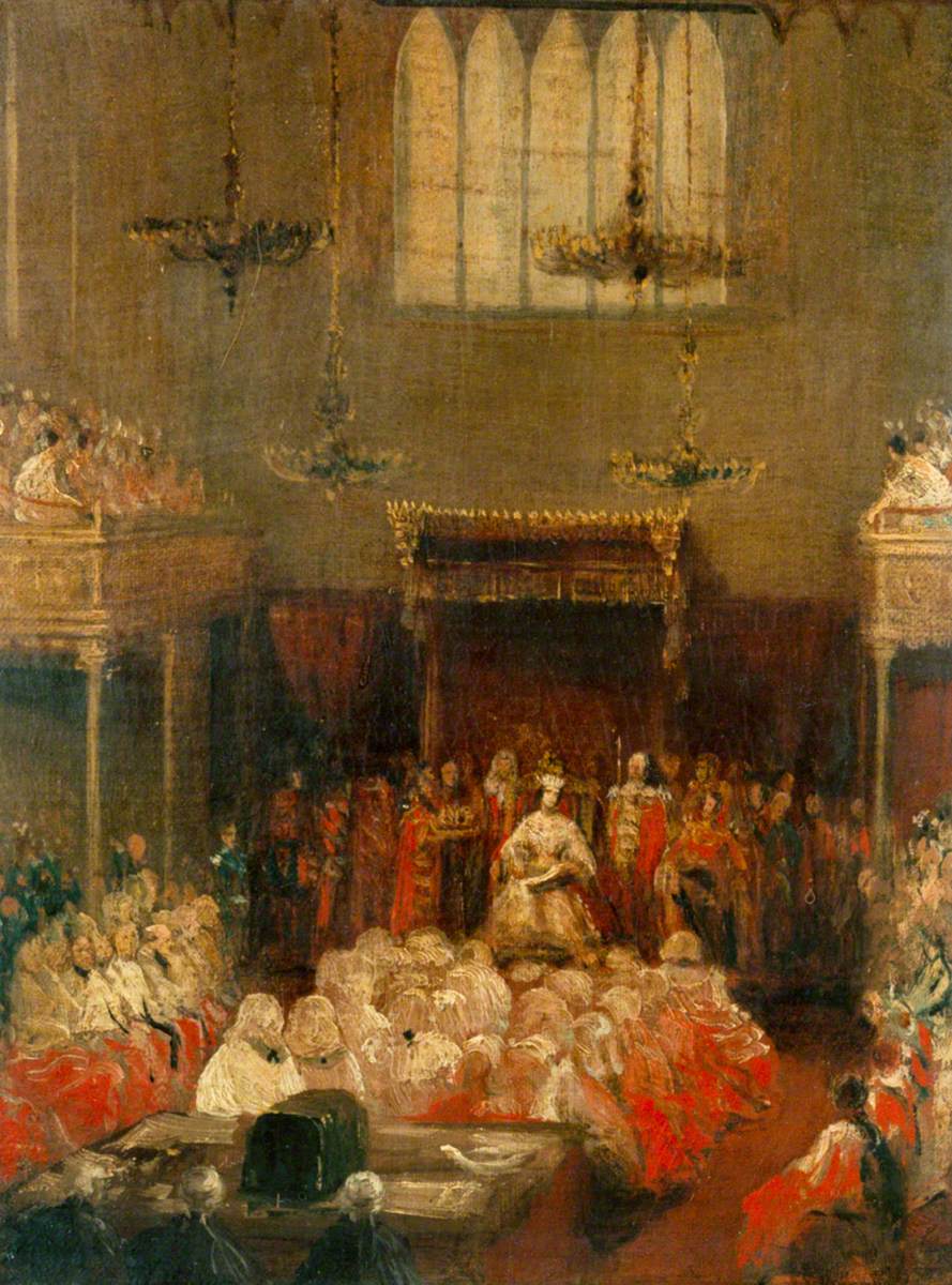 Hayter, George, 1792-1871; Queen Victoria Opening Parliament, 1837