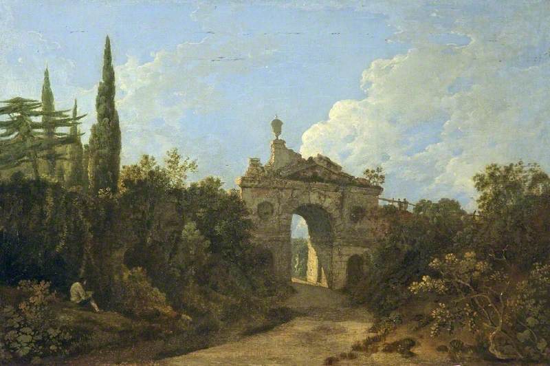 Wilson, Richard, 1713/1714-1782; Kew Gardens, Surrey, Ruined Arch