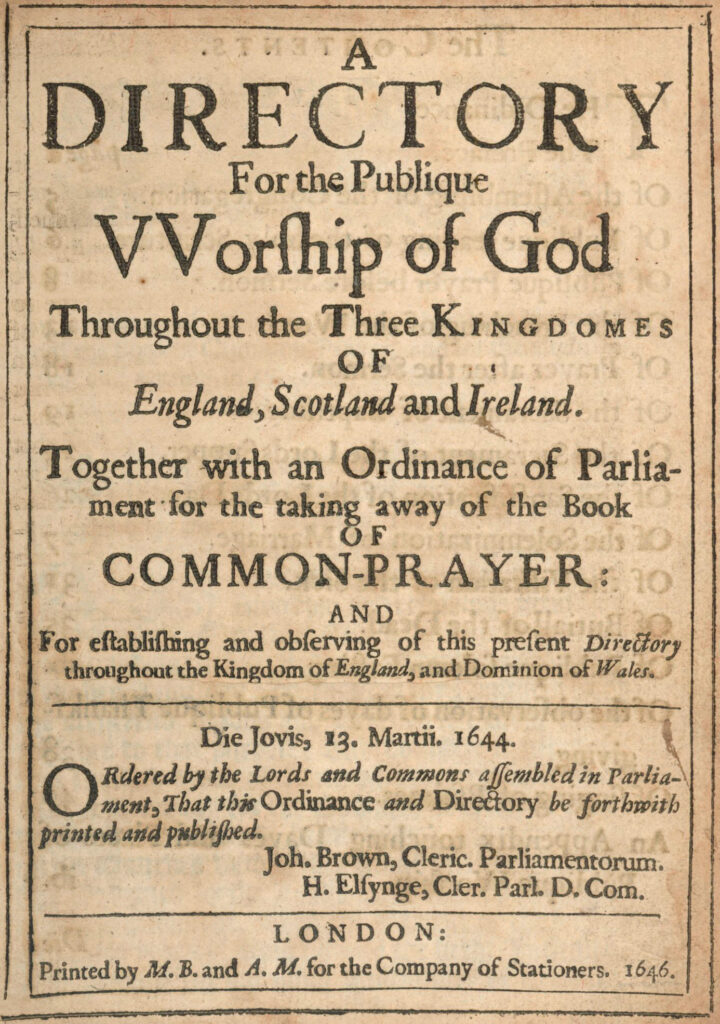 Episcopalians, puritans, presbyterians and sectaries: contesting the Church of England in the mid seventeenth century