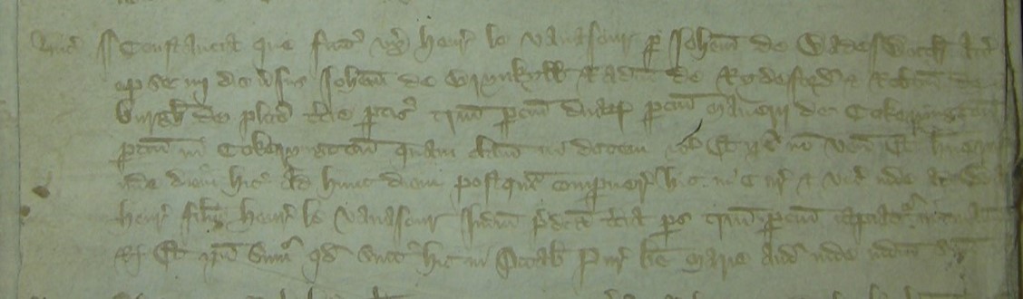 Faded writing. Joined up. Not readable.