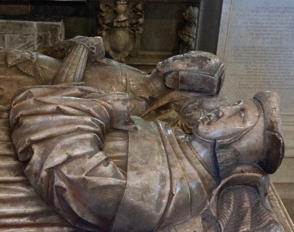 The tomb of William Rudhale (d.1530), Queen Katherine’s attorney-general, in the church of Ross-on-Wye