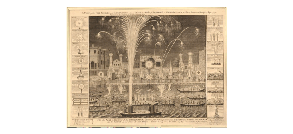 Loud enough to wake the dead? Fireworks and celebration in the mid-18th century