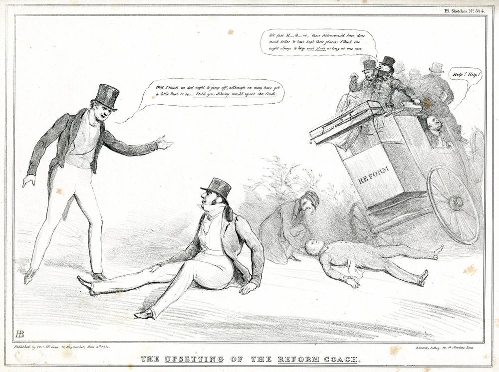 An 1800s map of the centre of London. Just north of the river and left of it there are two arrows pointed close to each other labelled 'The Grotes' London residence 34 Parliament Street' and 'Parliament. Right at the centre bottom of the map is another arrow labelled 'The Grotes' 'country residence' in Dulwich'. 