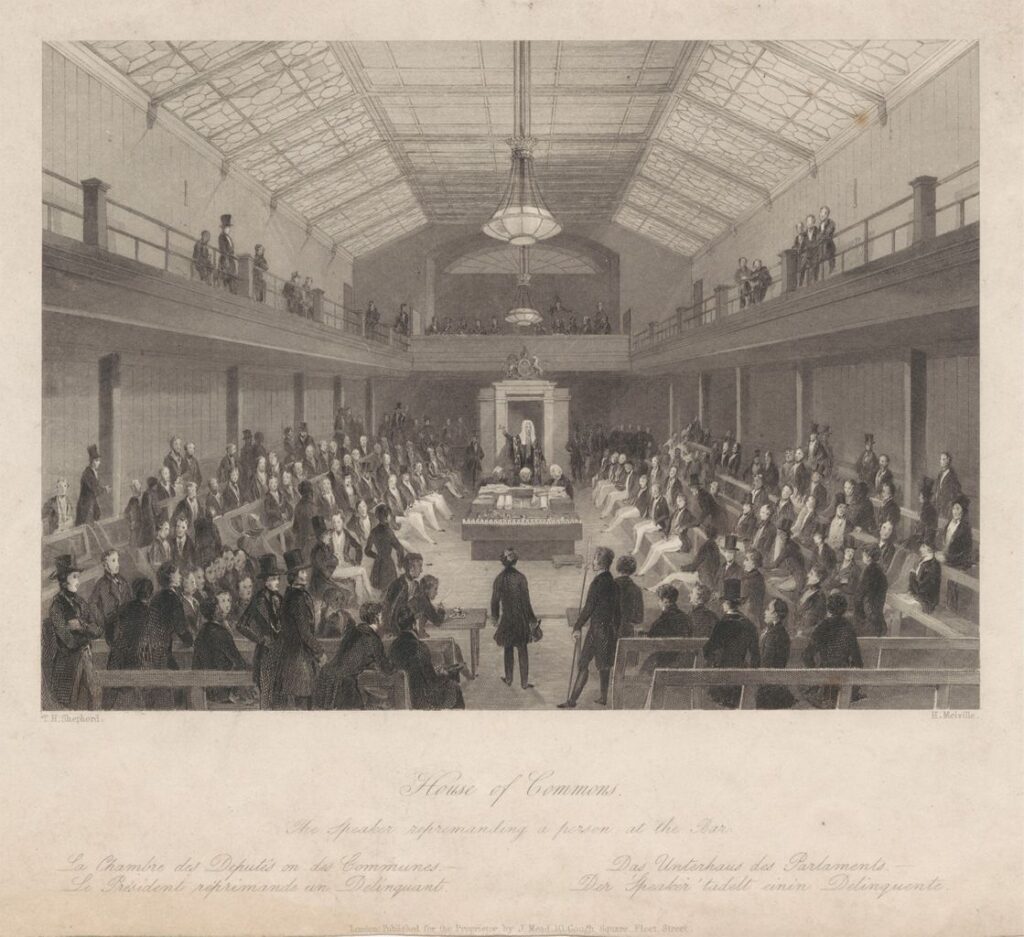 ‘A place of business’: the temporary chamber of the House of Commons, 1835-1851